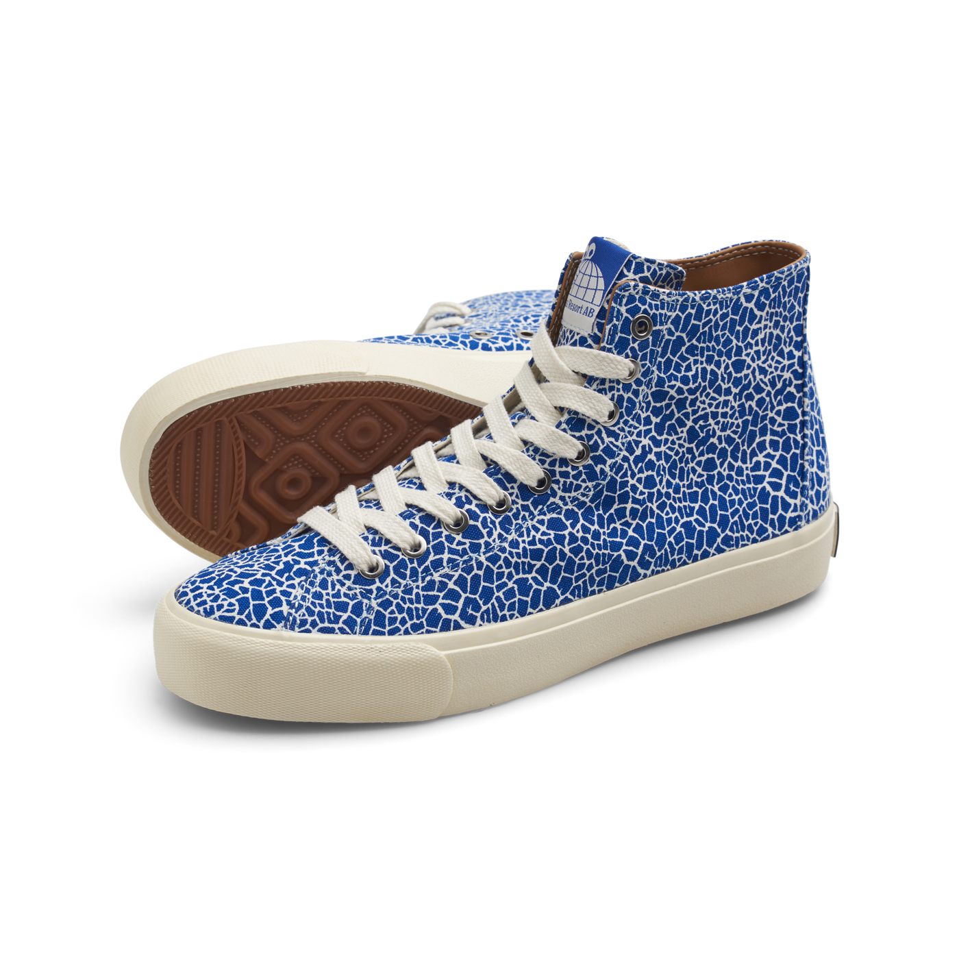 VM003 Canvas Hi (Cracked Blue-Whi/White)