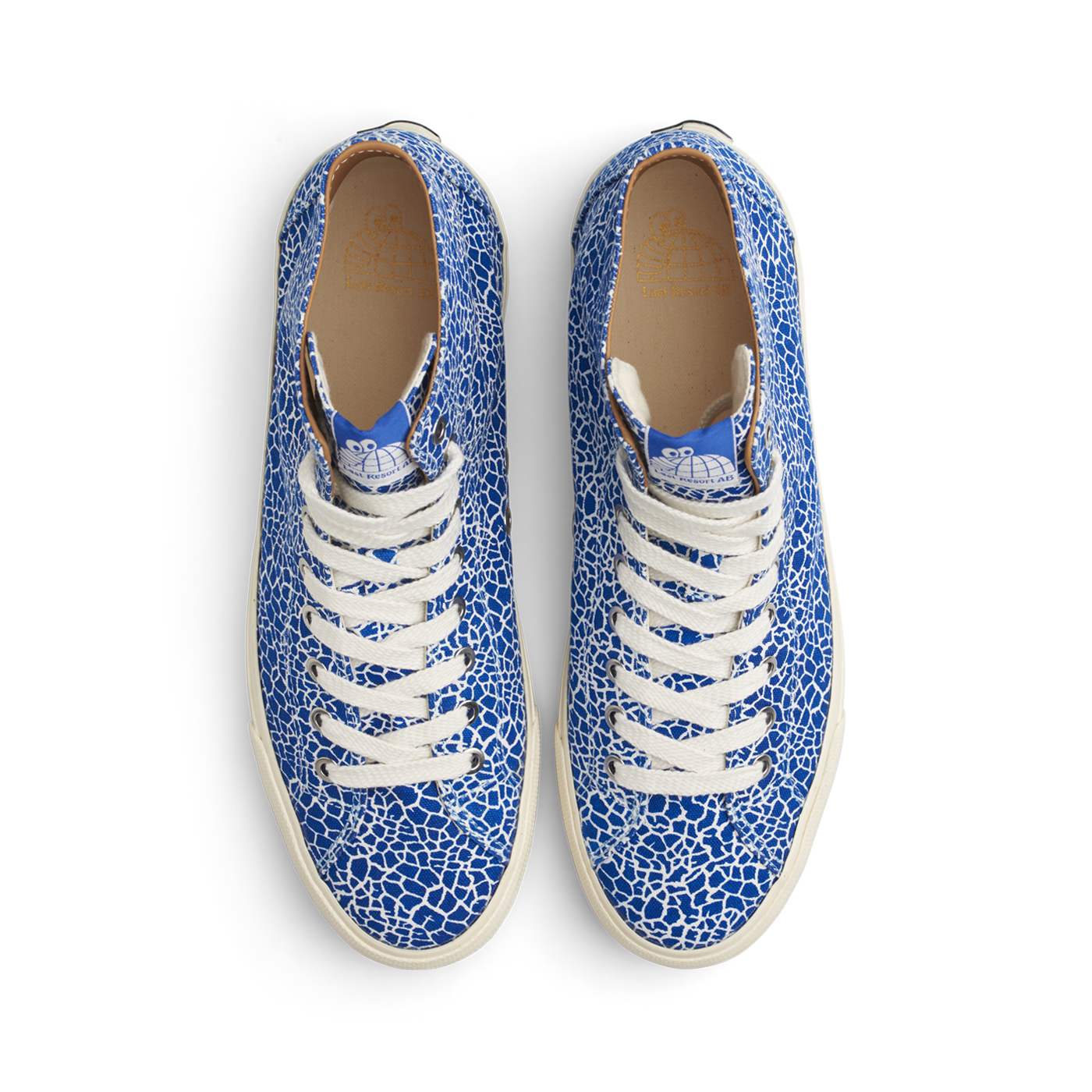 VM003 Canvas Hi (Cracked Blue-Whi/White)