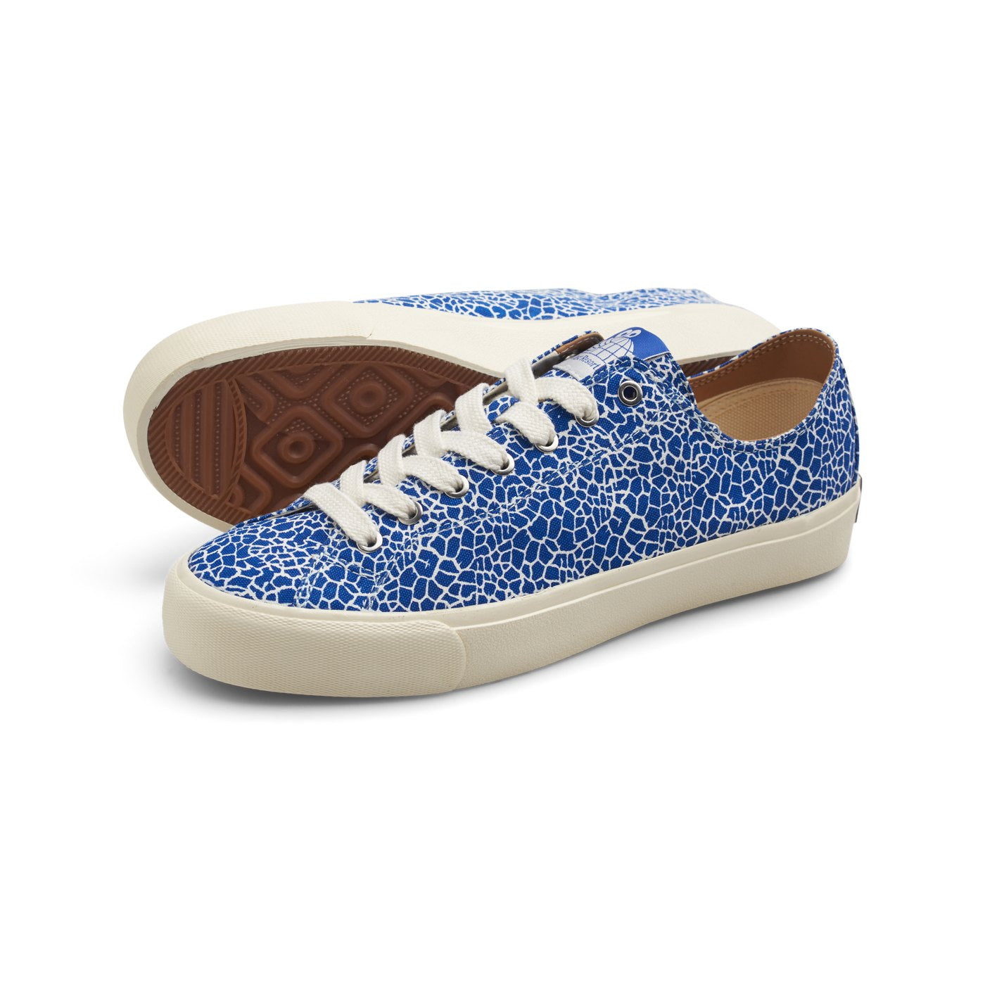 VM003 Canvas Lo (Cracked Blue-Whi/White)