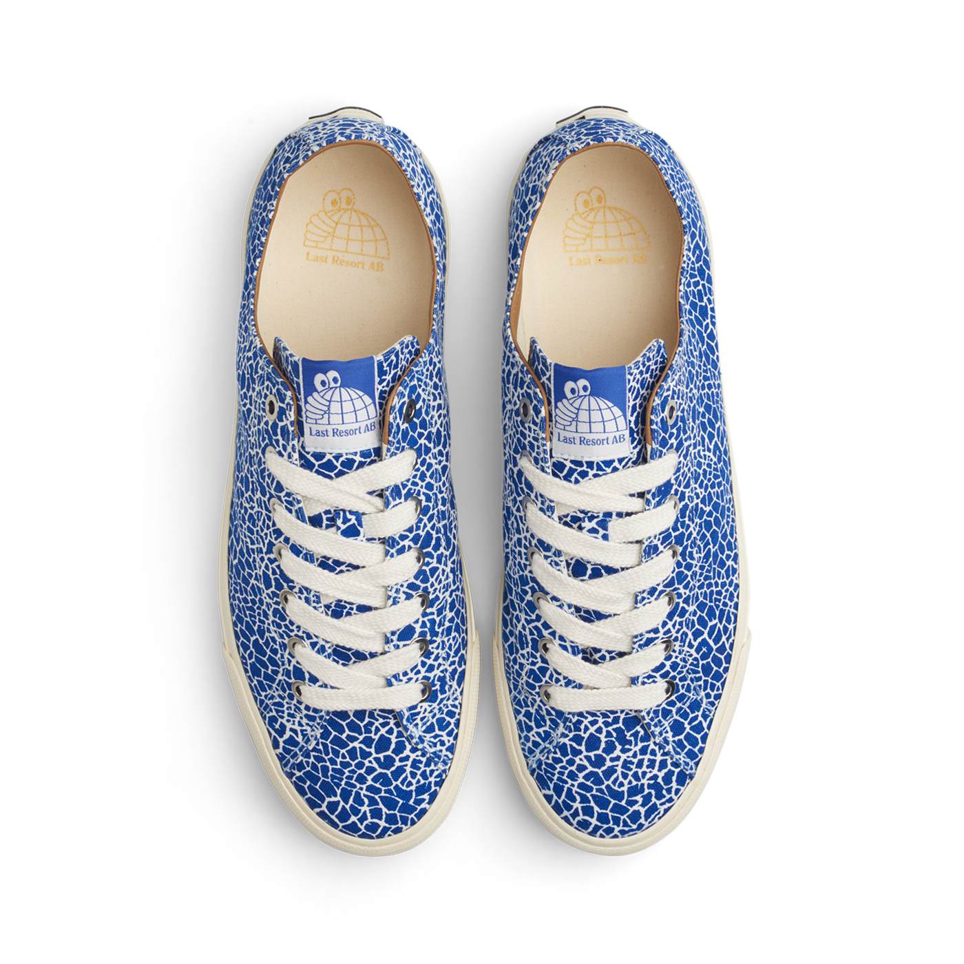 VM003 Canvas Lo (Cracked Blue-Whi/White)