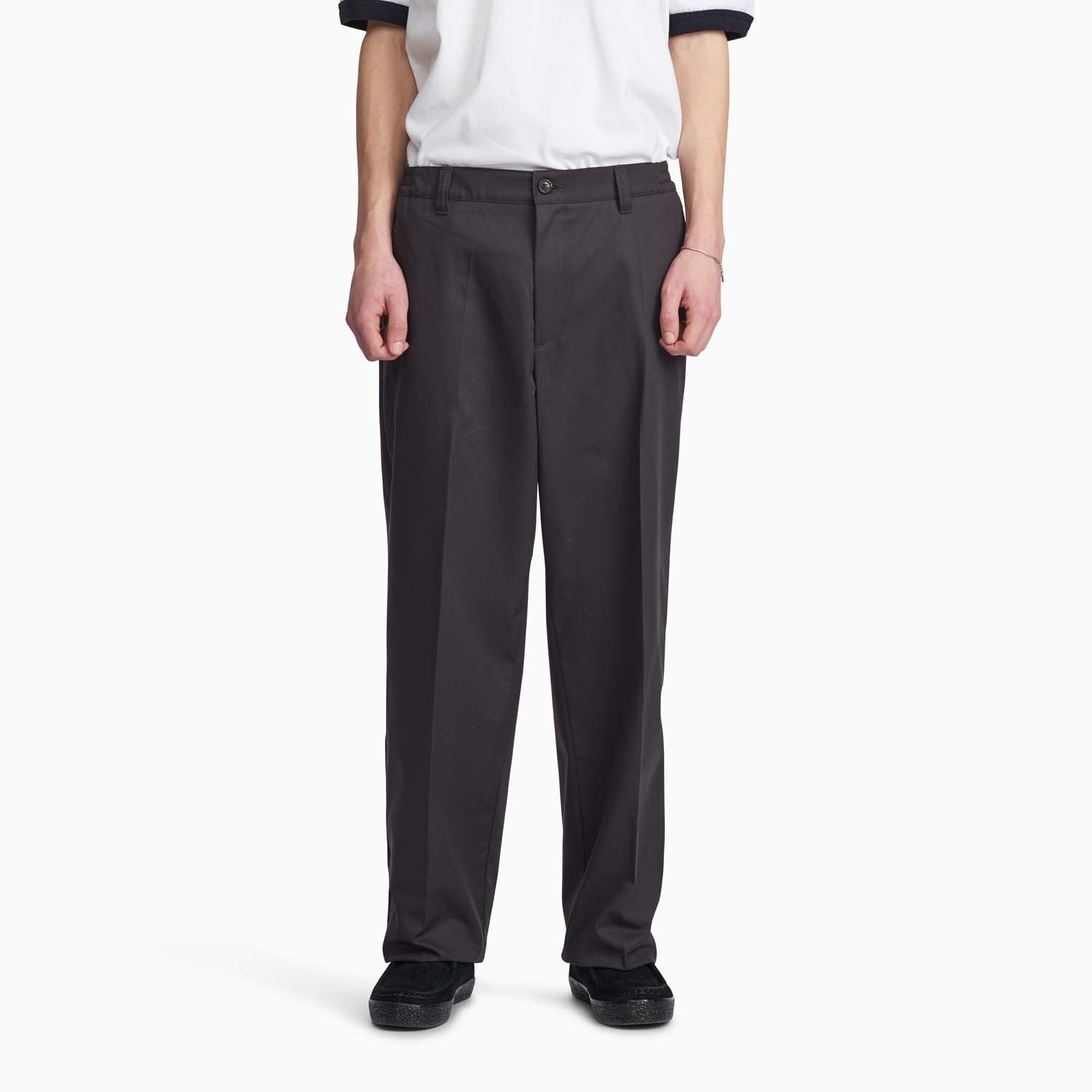 ER emma CLASSIC SLACKS PANTS / BEG スラックス Women's Black Regular Ultimate Stretch Travel Tailoring Pant