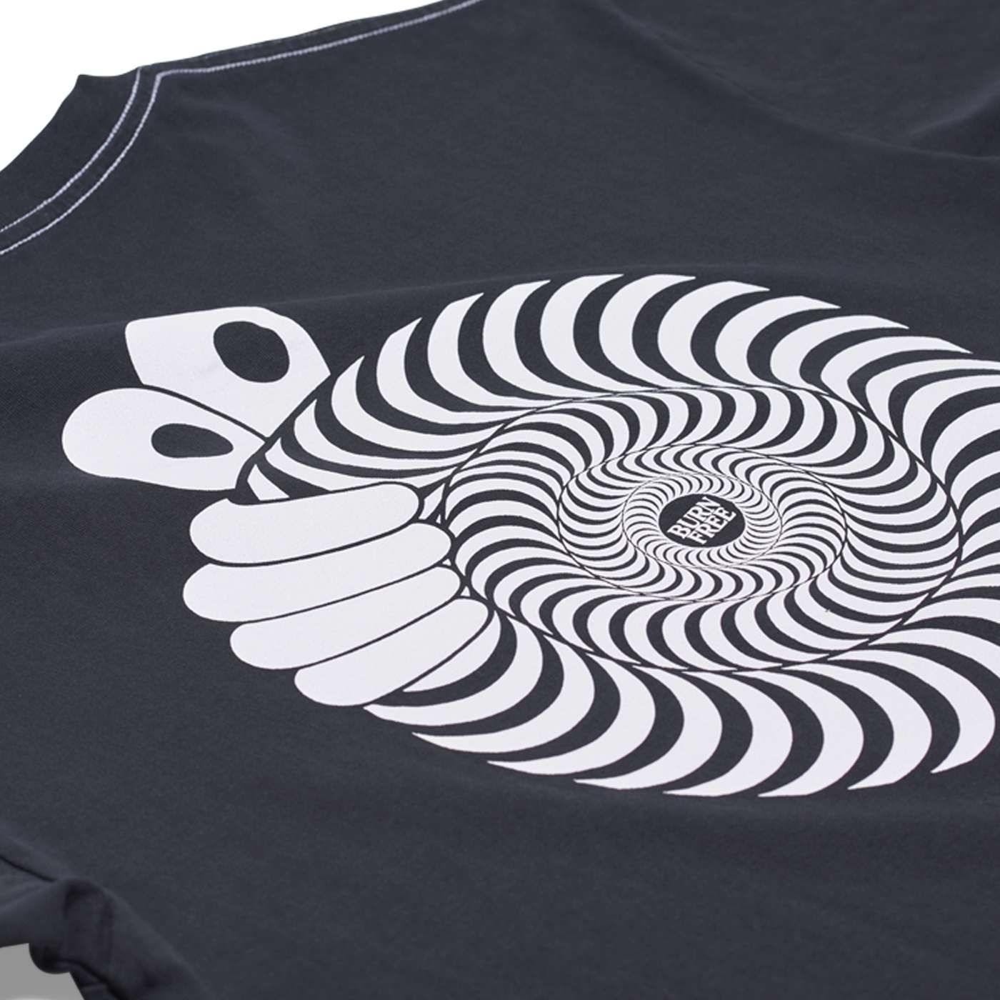 LRAB x SPITFIRE Swirl Tee (Washed Black)