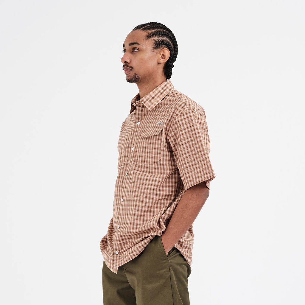 Base SS Shirt (Caramel Check)