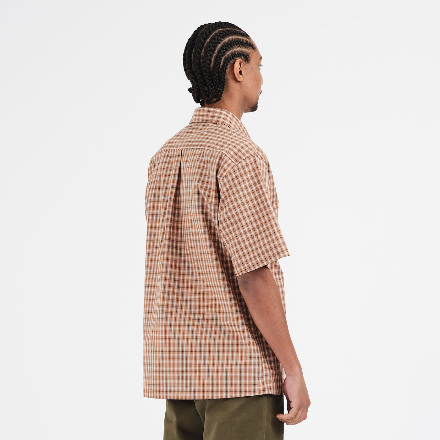 Base SS Shirt (Caramel Check)