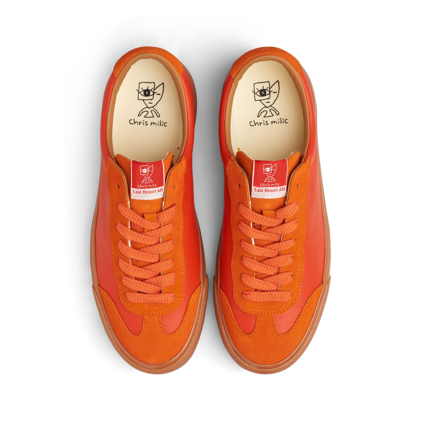 VM004-Milic Leather/Suede (Duo Orange/Gum)