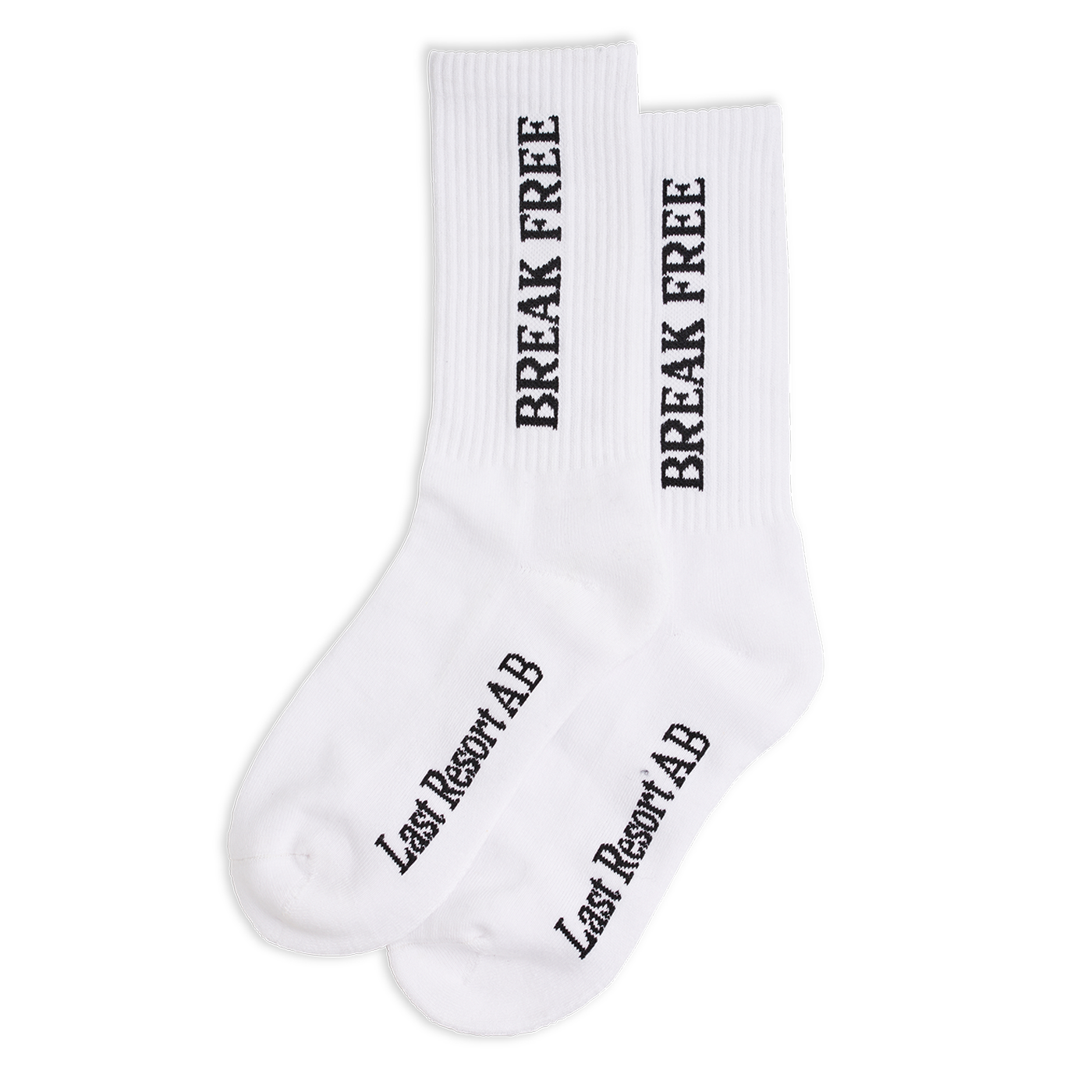 Break Free Socks (White/Black)