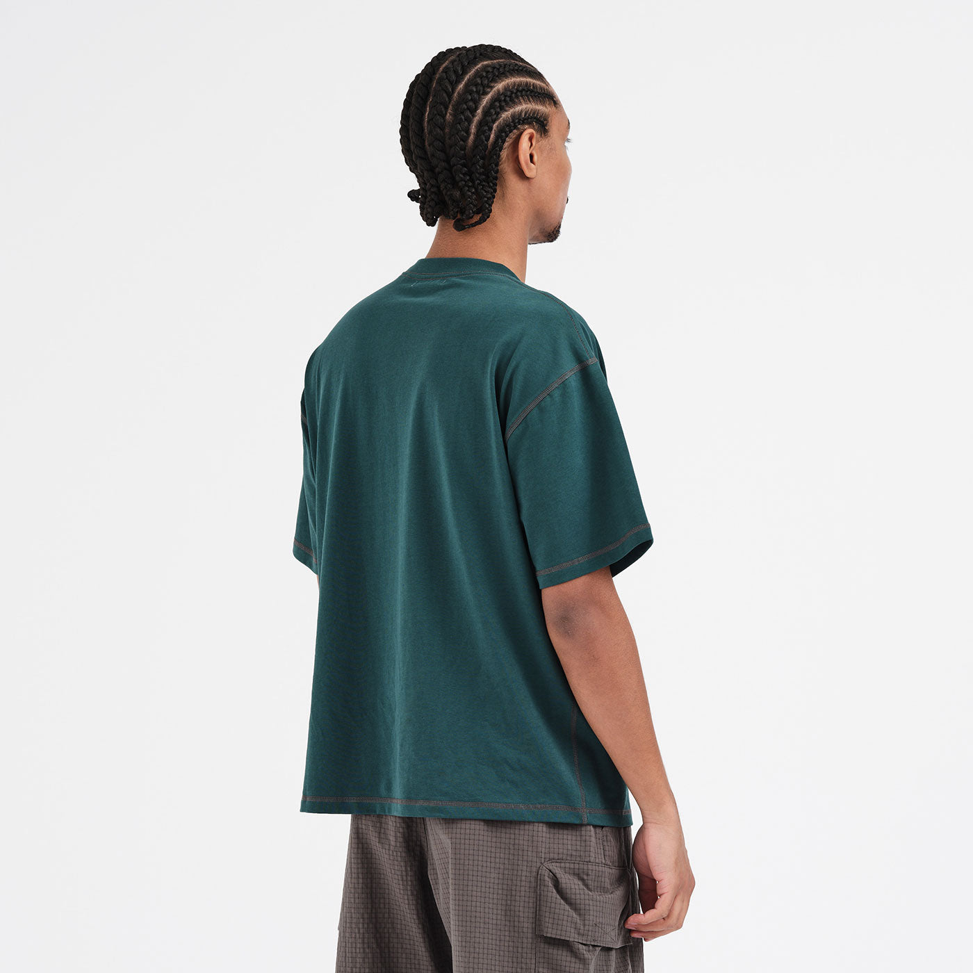 Little AB Flatlock SS Tee (Dark Teal)