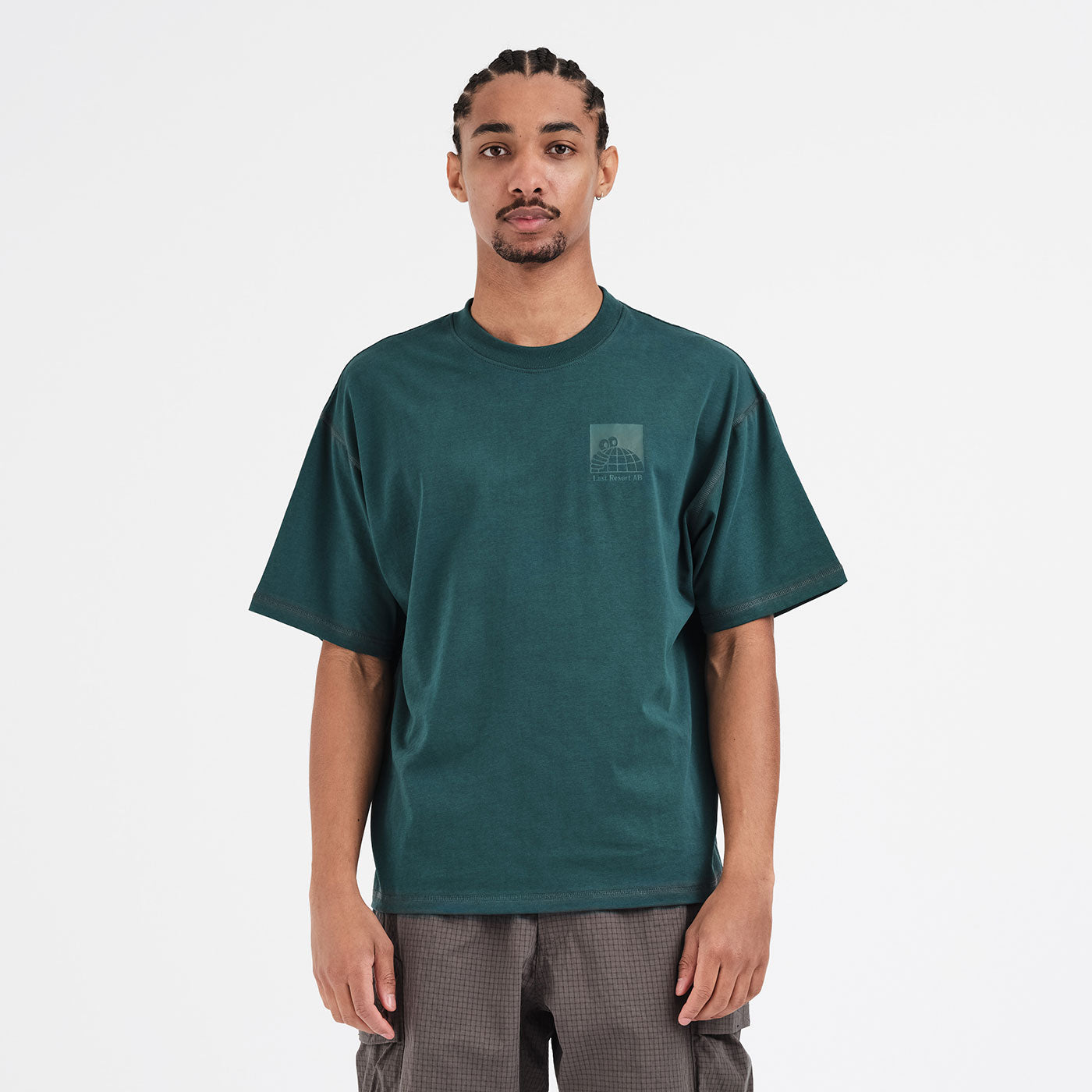 Little AB Flatlock SS Tee (Dark Teal)