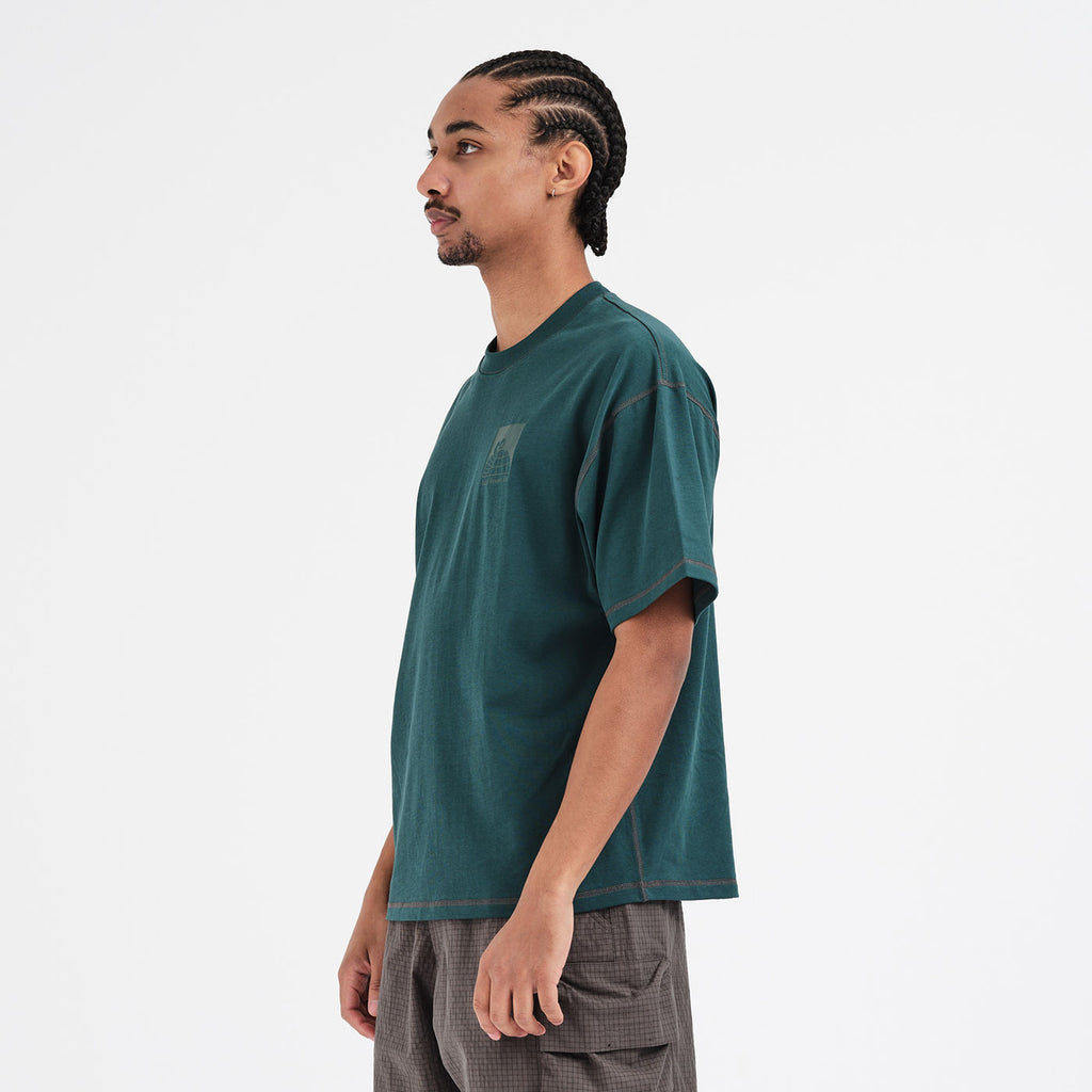 Little AB Flatlock SS Tee (Dark Teal)