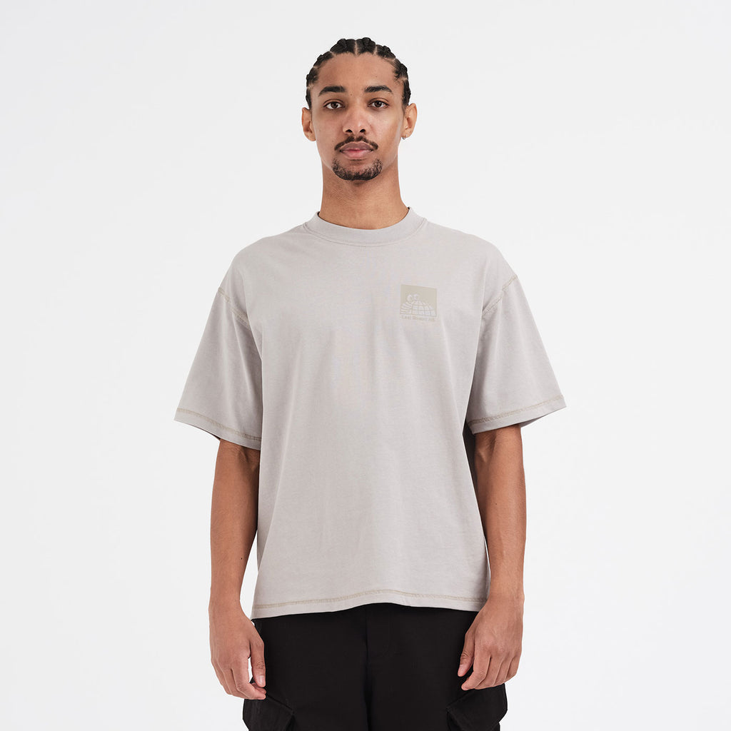 Little AB Flatlock SS Tee (Warm Grey)