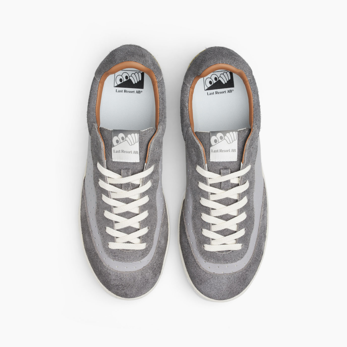 CM001 Perf Leather/Suede (Alloy Grey/White)