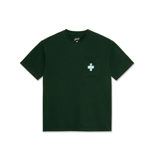 Cross Pocket Tee (Washed Green)