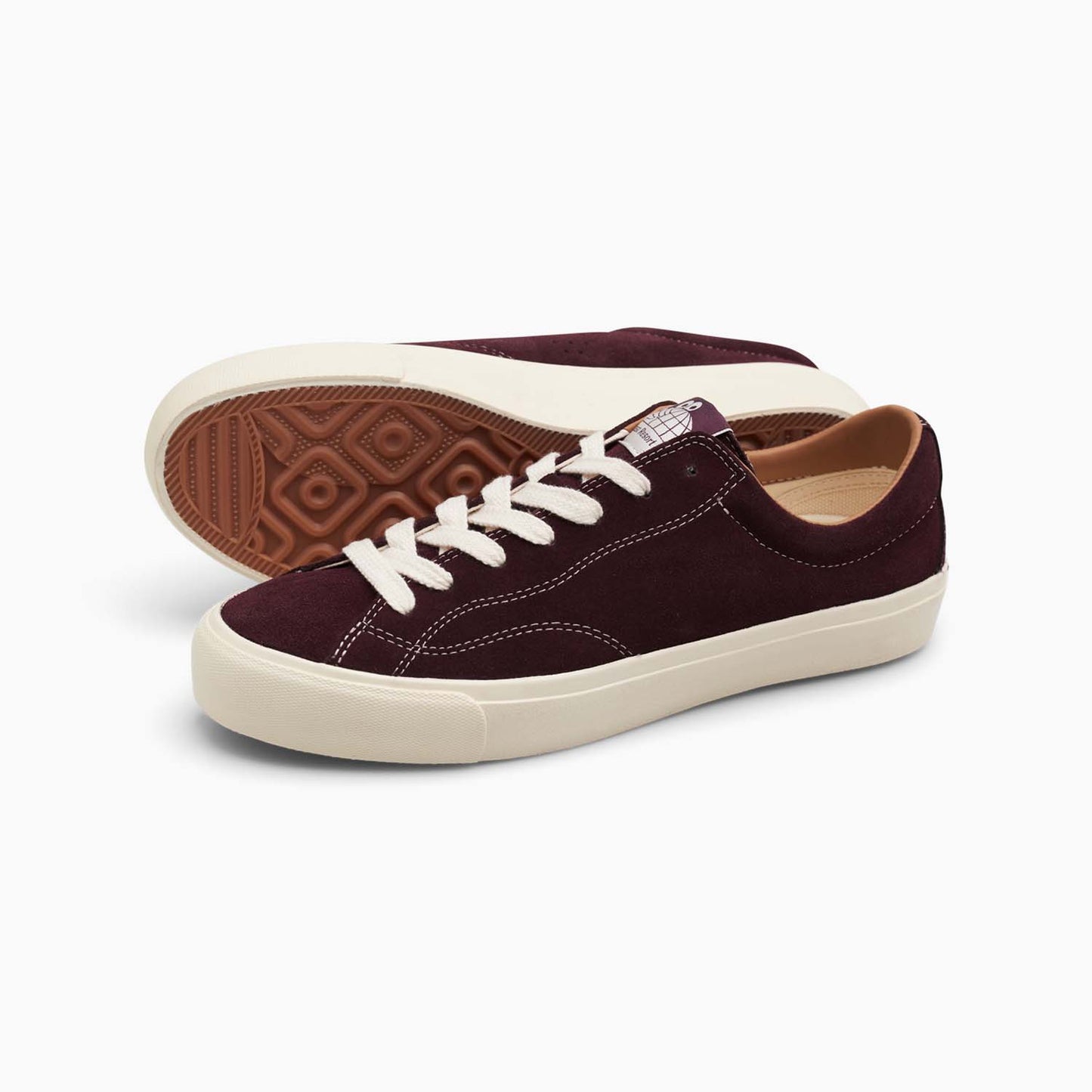 VM003-Lo Suede (Fig Red/White)