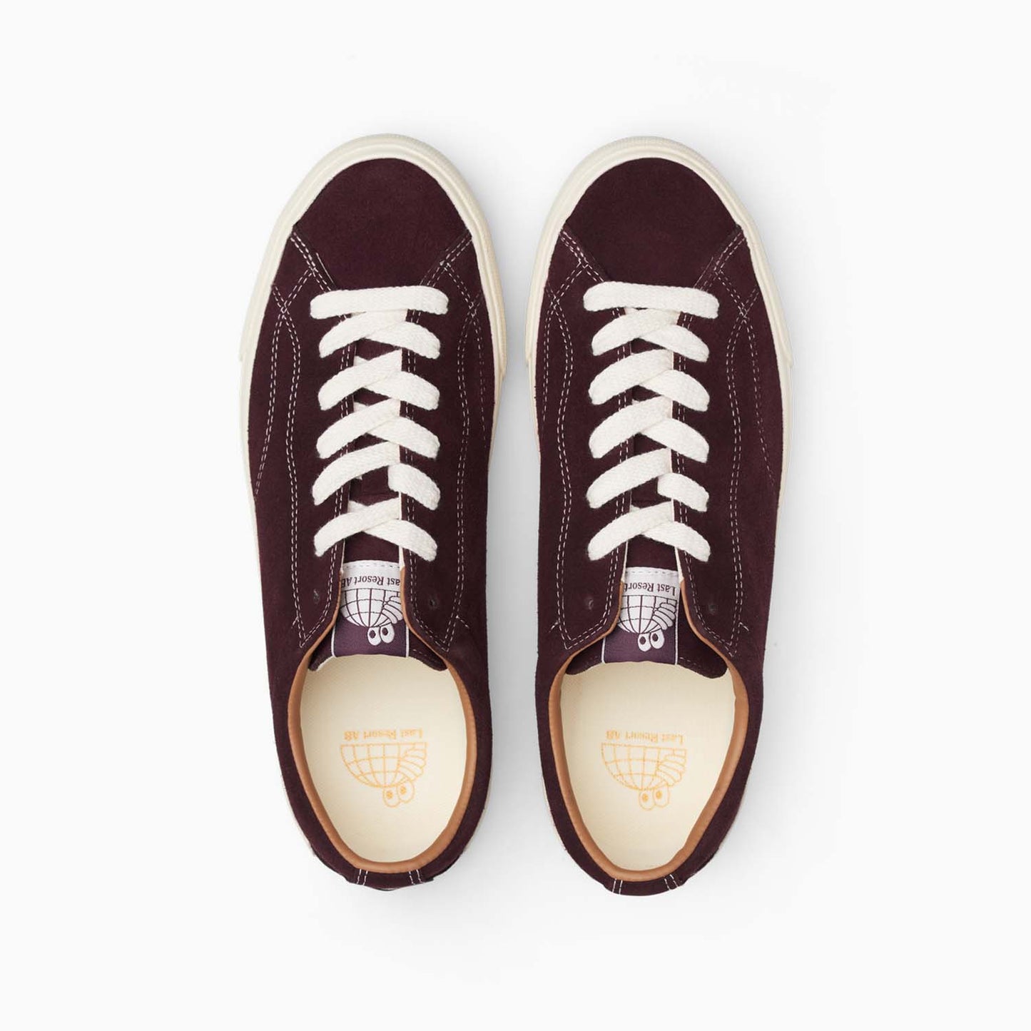 VM003-Lo Suede (Fig Red/White)