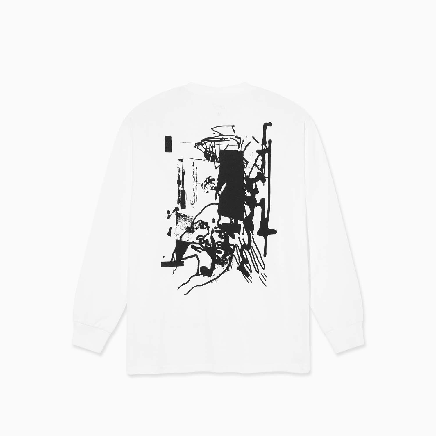 Brain Freeze LS Tee (White/Black)