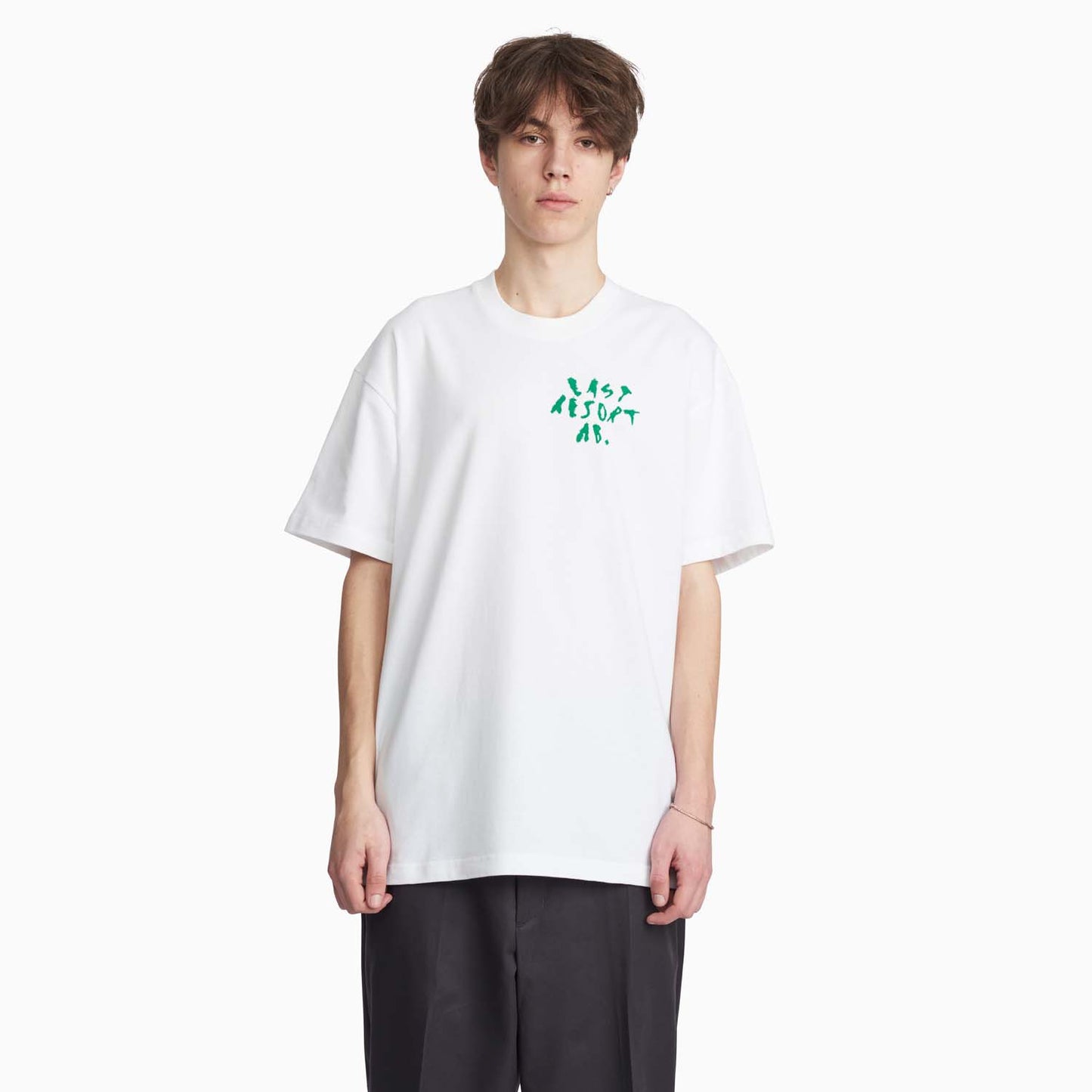 Art SS Tee (White/Kelly Green)