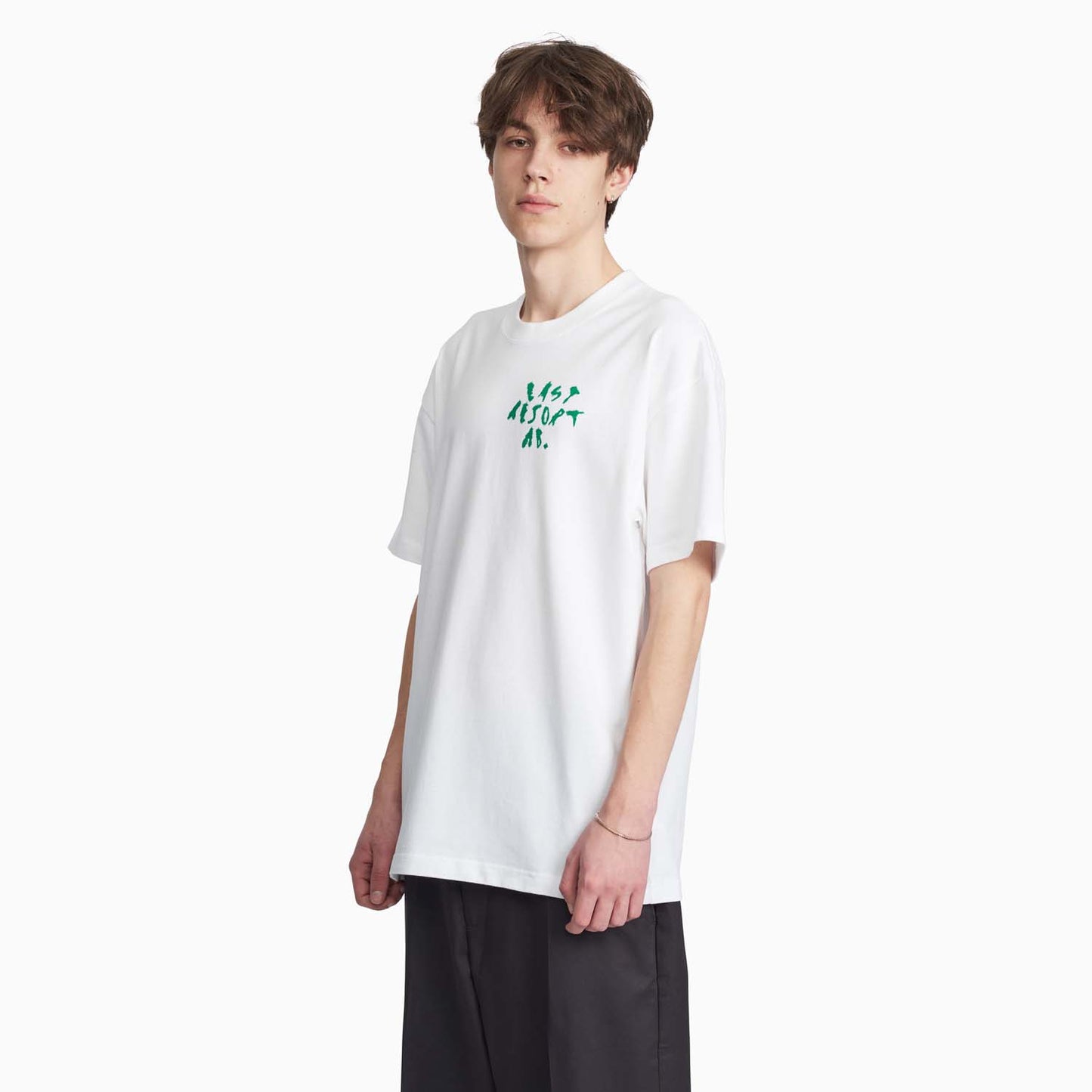 Art SS Tee (White/Kelly Green)