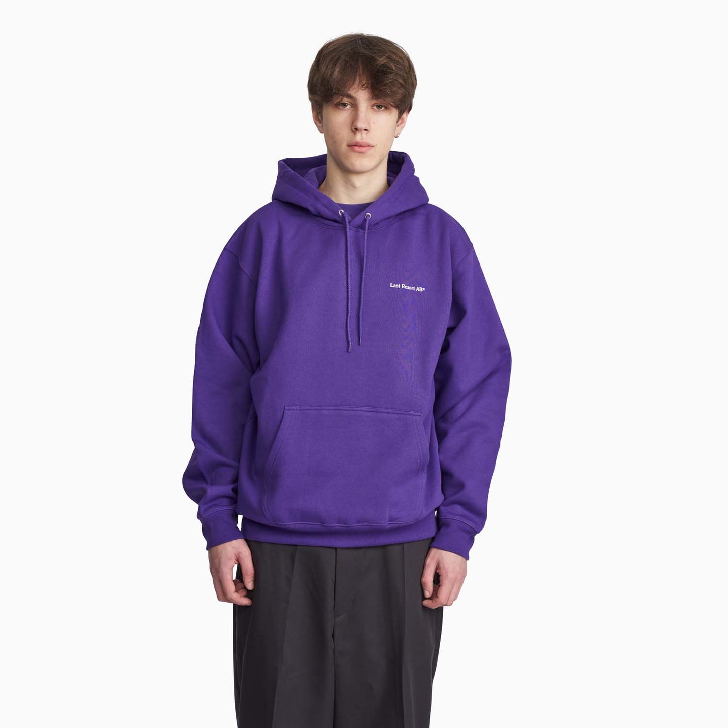 Atlas Monogram Hoodie (Heliotrope/White)