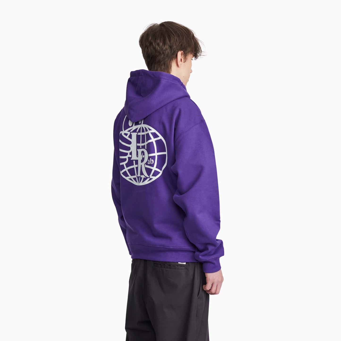 Atlas Monogram Hoodie (Heliotrope/White)