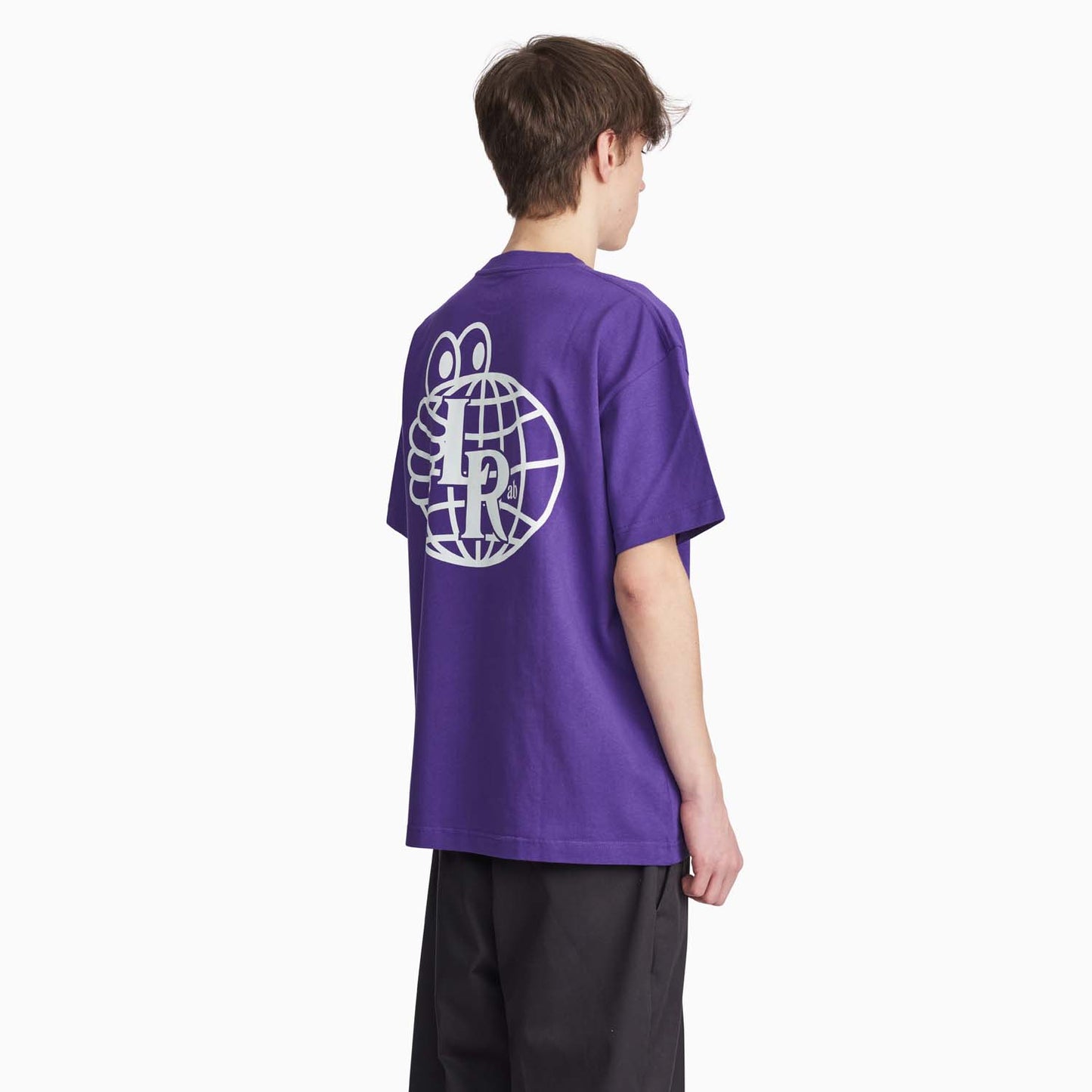 Atlas Monogram SS Tee (Heliotrope/White)