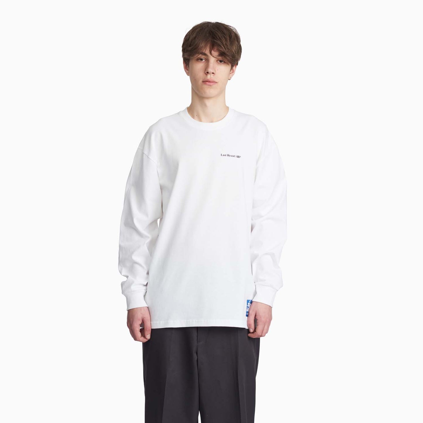 Brain Freeze LS Tee (White/Black)