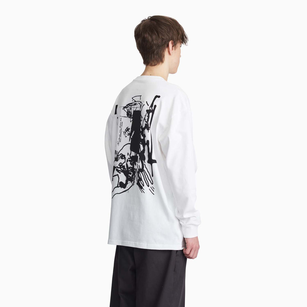 Brain Freeze LS Tee (White/Black)