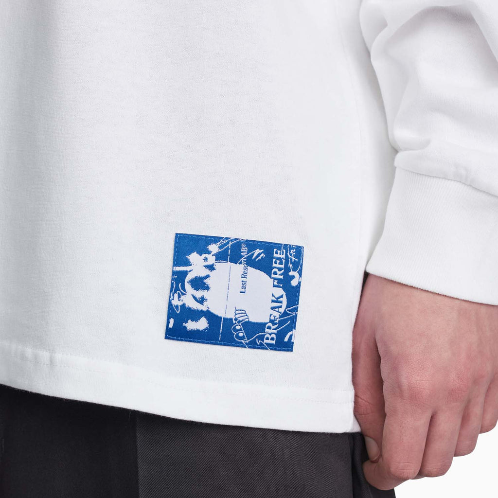 Brain Freeze LS Tee (White/Black)