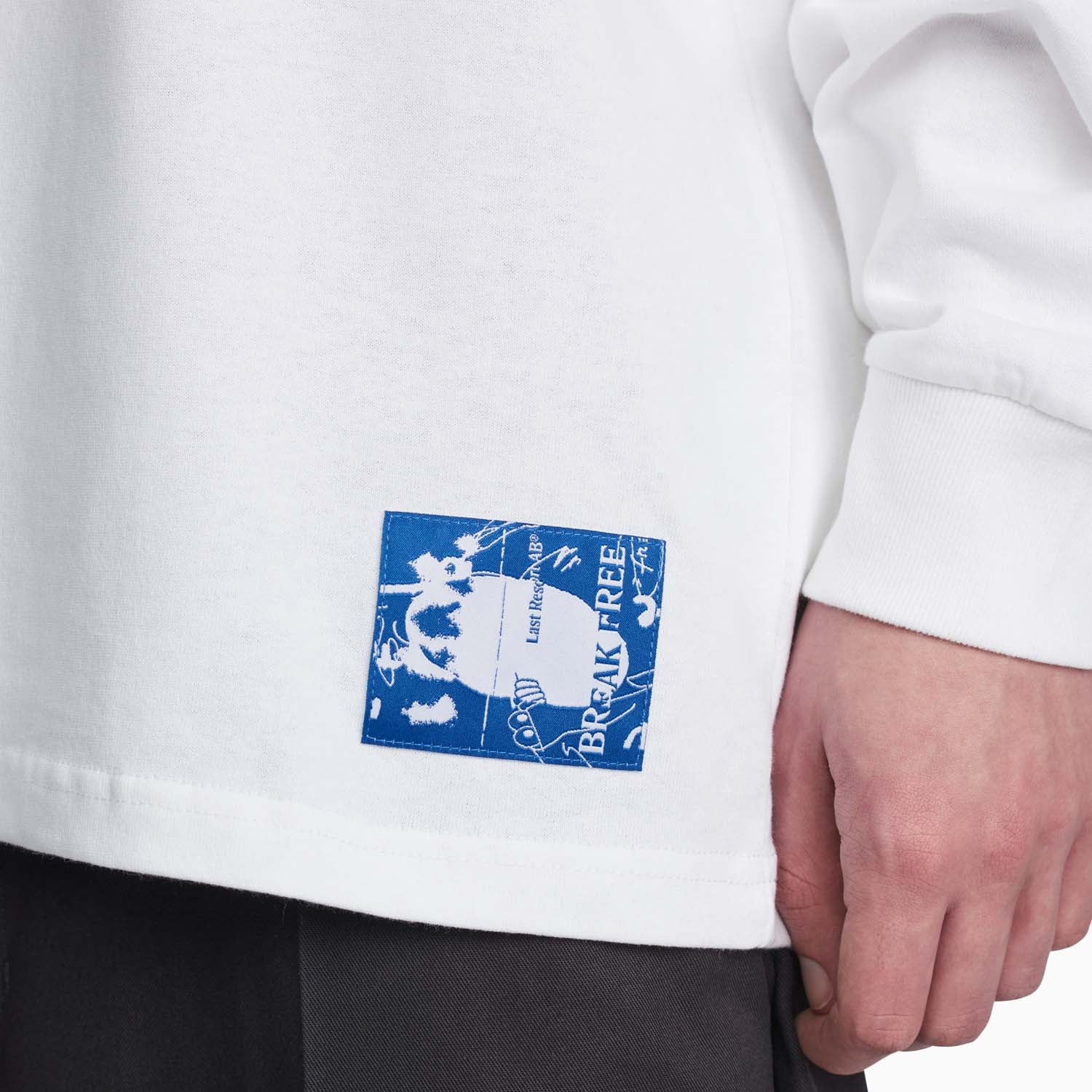 Brain Freeze LS Tee (White/Black)