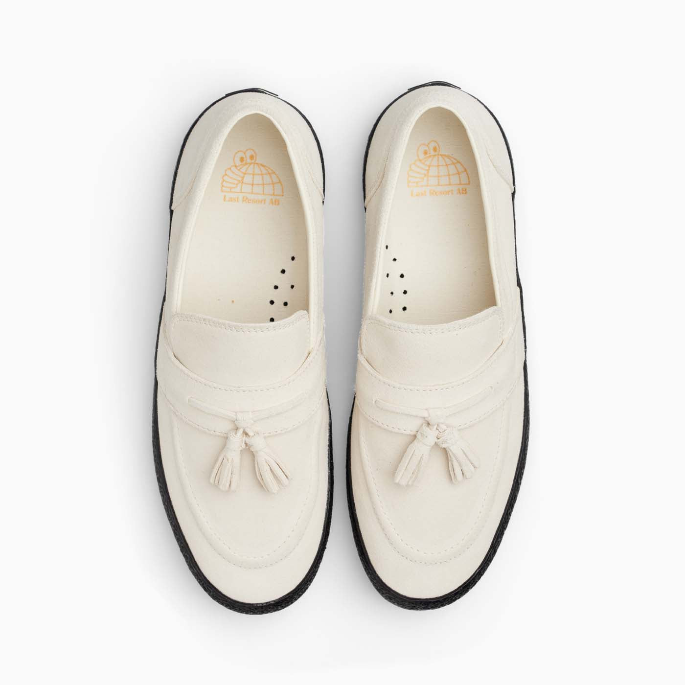 国内配送 LastResort AB VM005 SUEDE WHITE/BLACK VM005-Loafer Suede (White/Black) – Last Resort AB