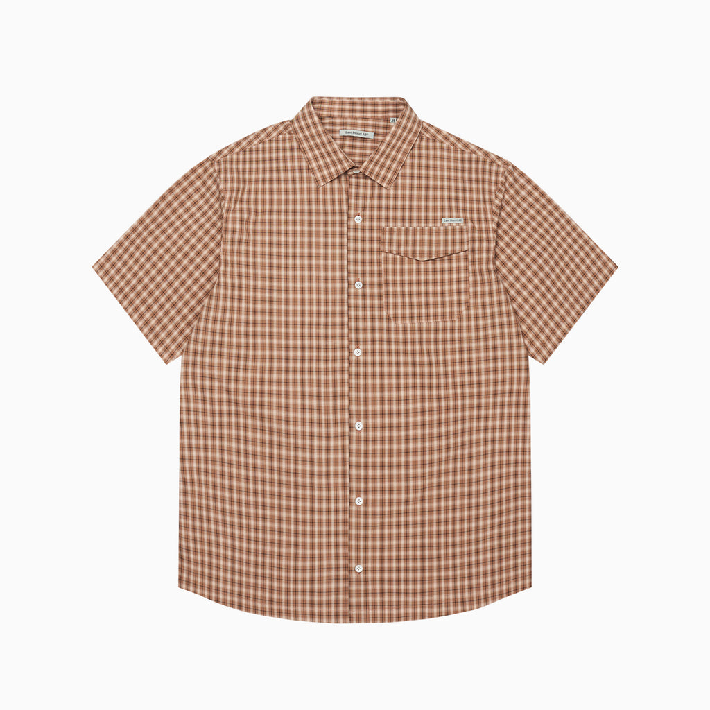 Base SS Shirt (Caramel Check)