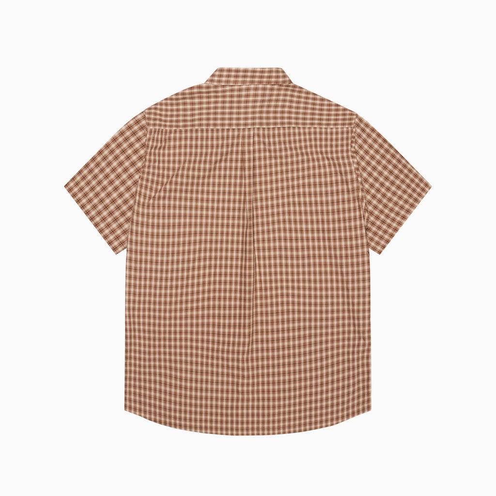 Base SS Shirt (Caramel Check)