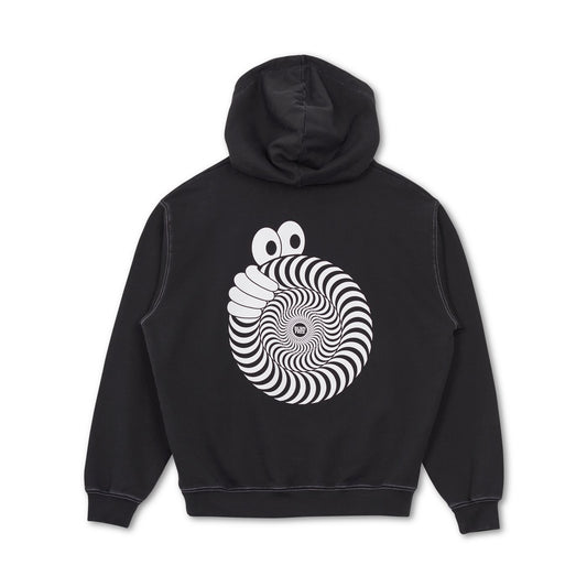 LRAB x SPITFIRE Swirl Hoodie (Washed Black)