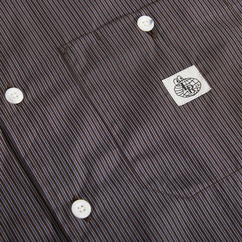 SM001 Poplin (Navy Stripe)