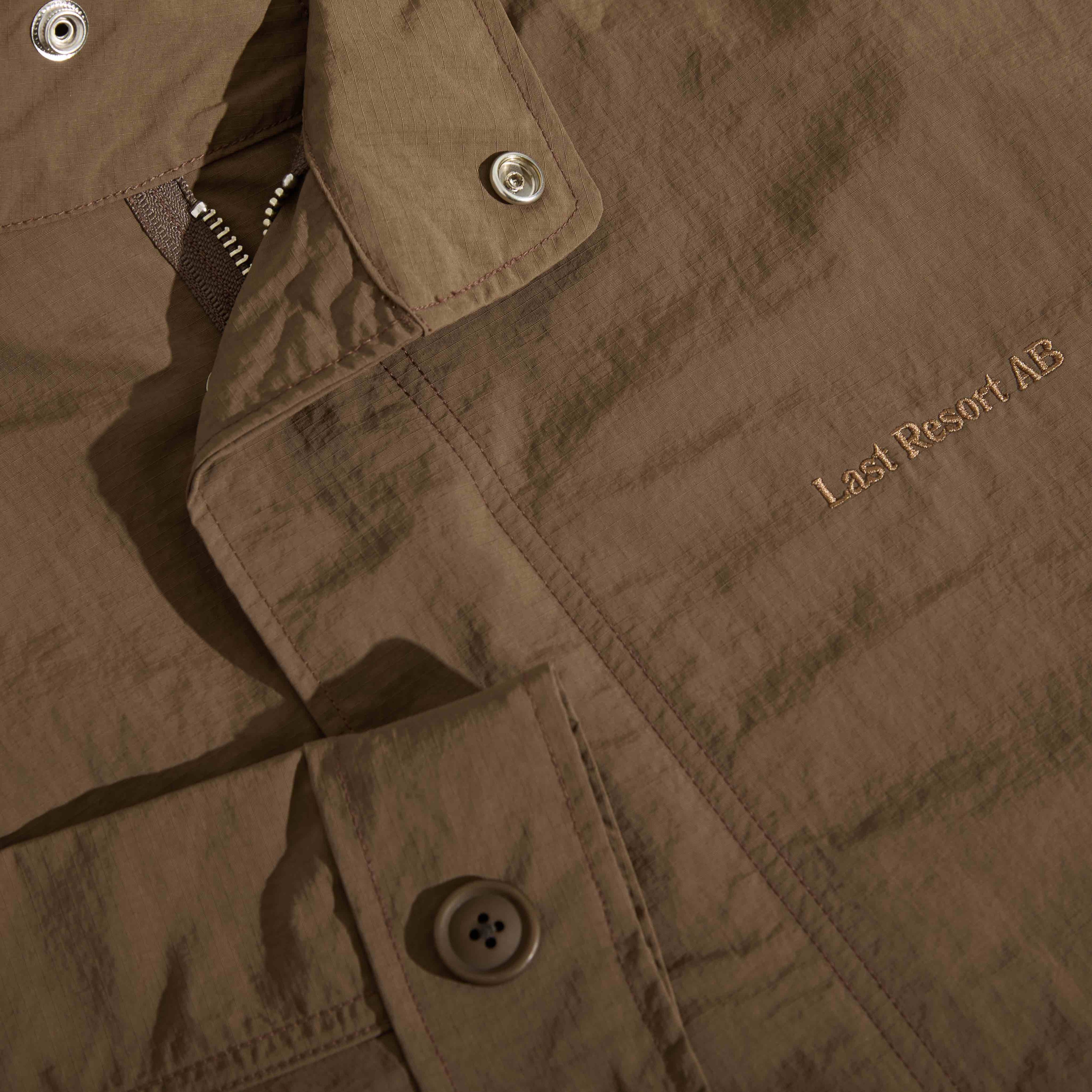 Cropped Parka (Brown Khaki)