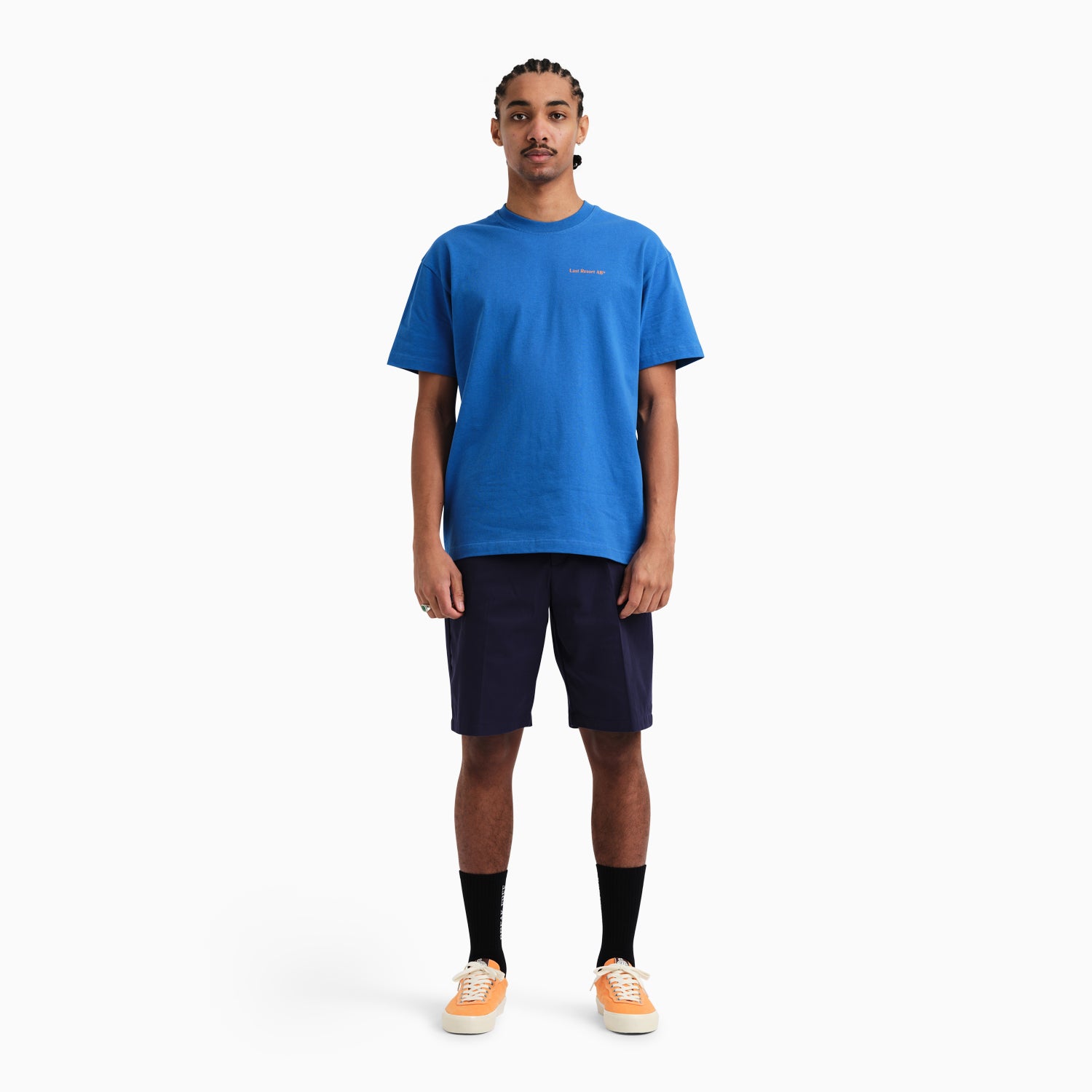 Atlas Monogram Tee (Royal Blue/Sunset Orange)