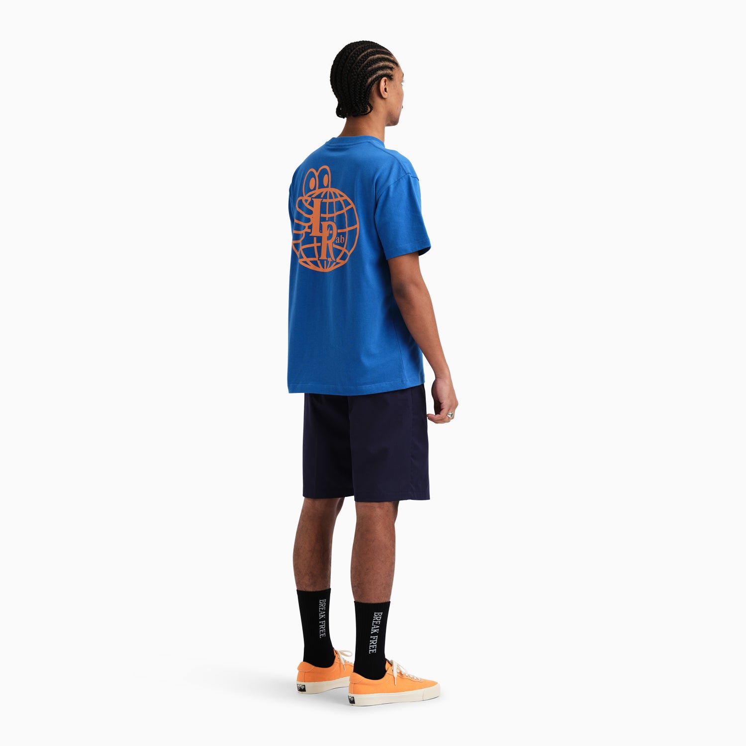 Atlas Monogram Tee (Royal Blue/Sunset Orange)