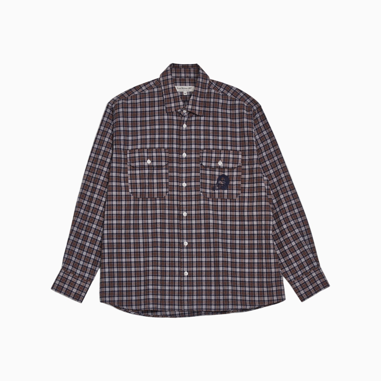 SM001-DANE Flannel (Grey/Brown)