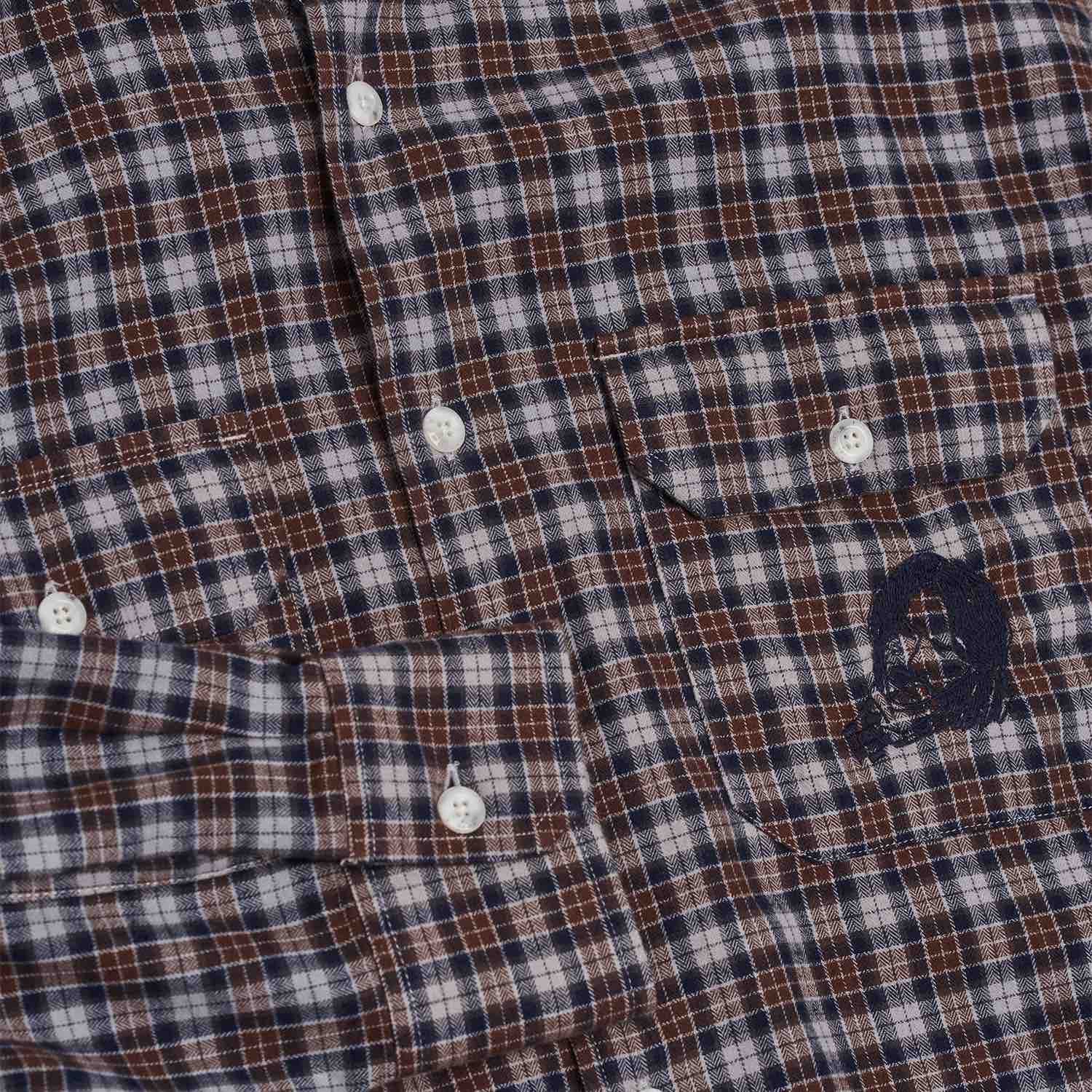 SM001-DANE Flannel (Grey/Brown)