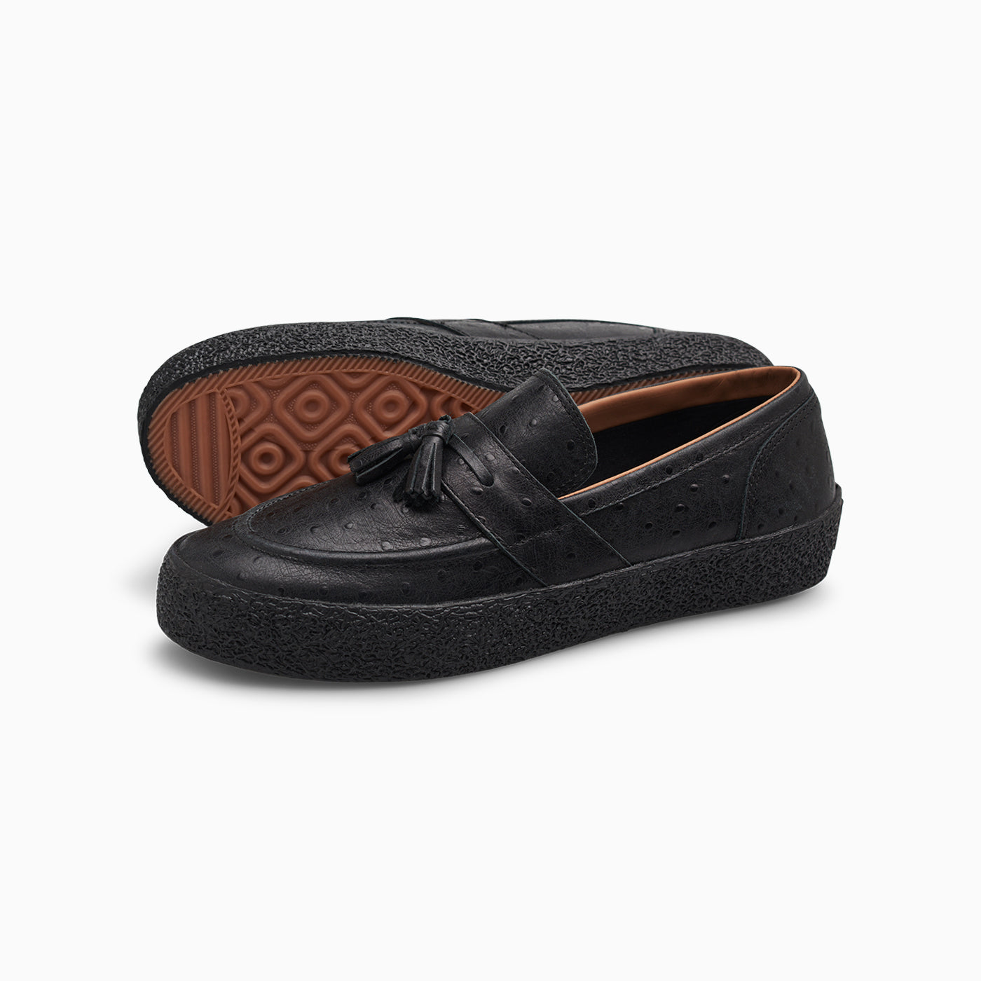 VM005 Loafer (Ostritch Black/Black) – Last Resort AB