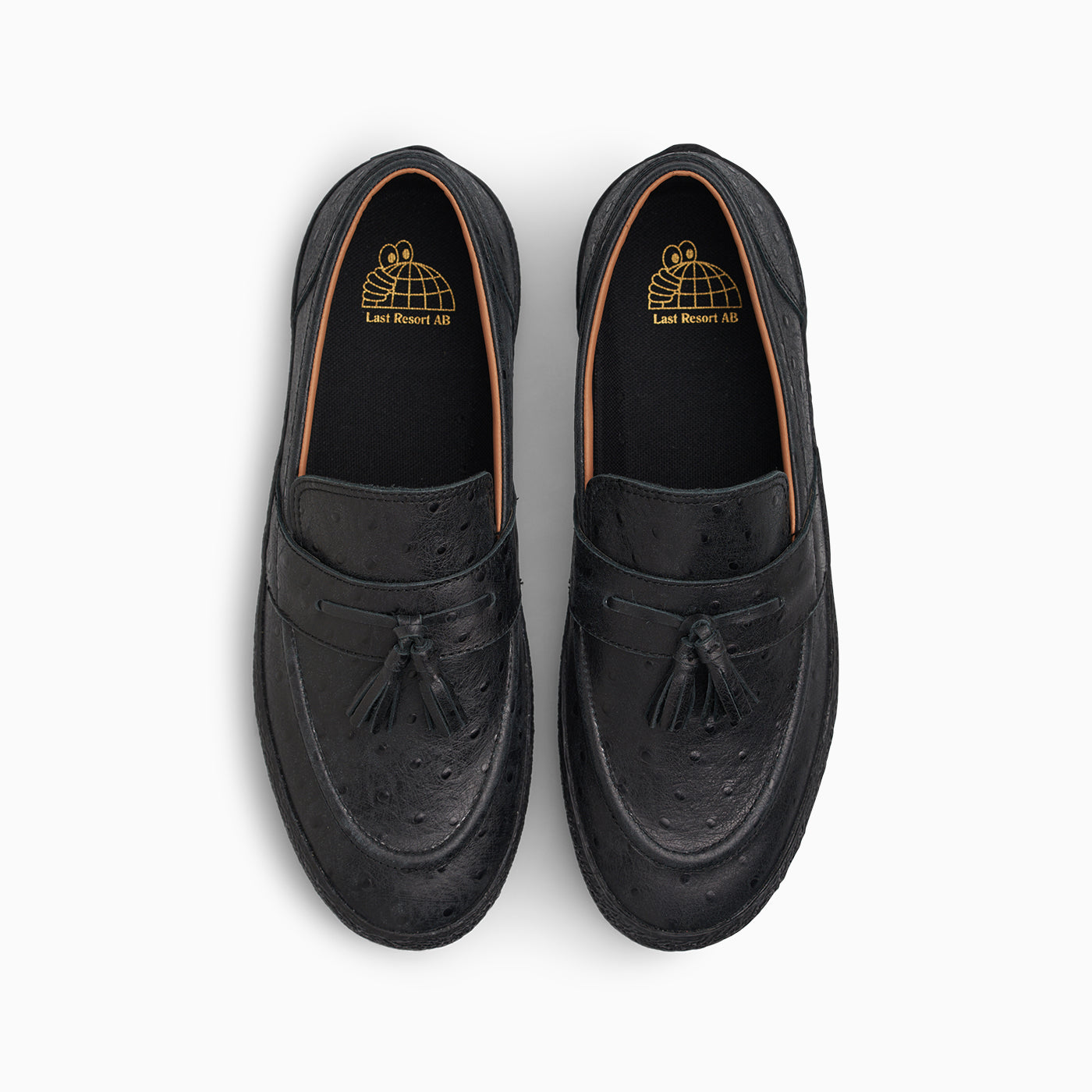 VM005 Loafer (Ostritch Black/Black) – Last Resort AB