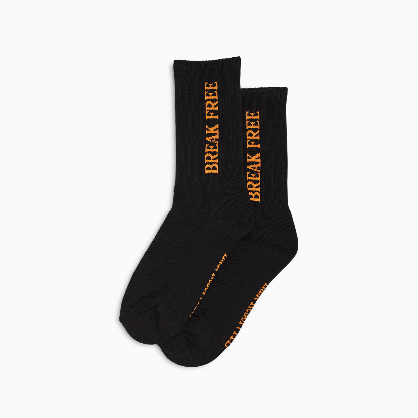 Break Free Crew Sock (Black/Orange)