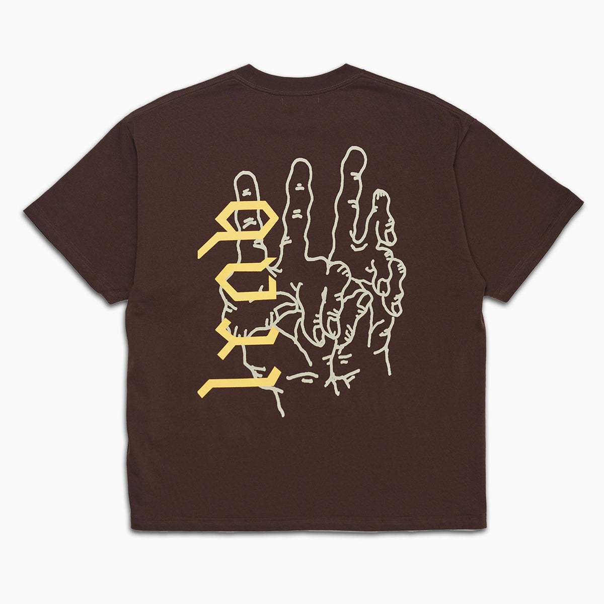 SS Tee - Peace Hands (Brown)