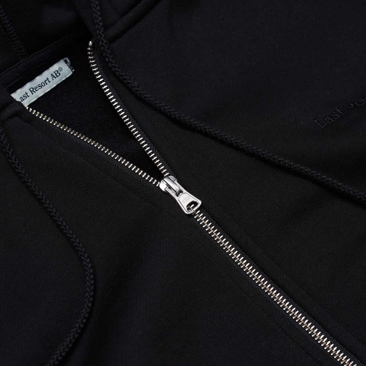 Script Logo Zip Hoodie (Black)