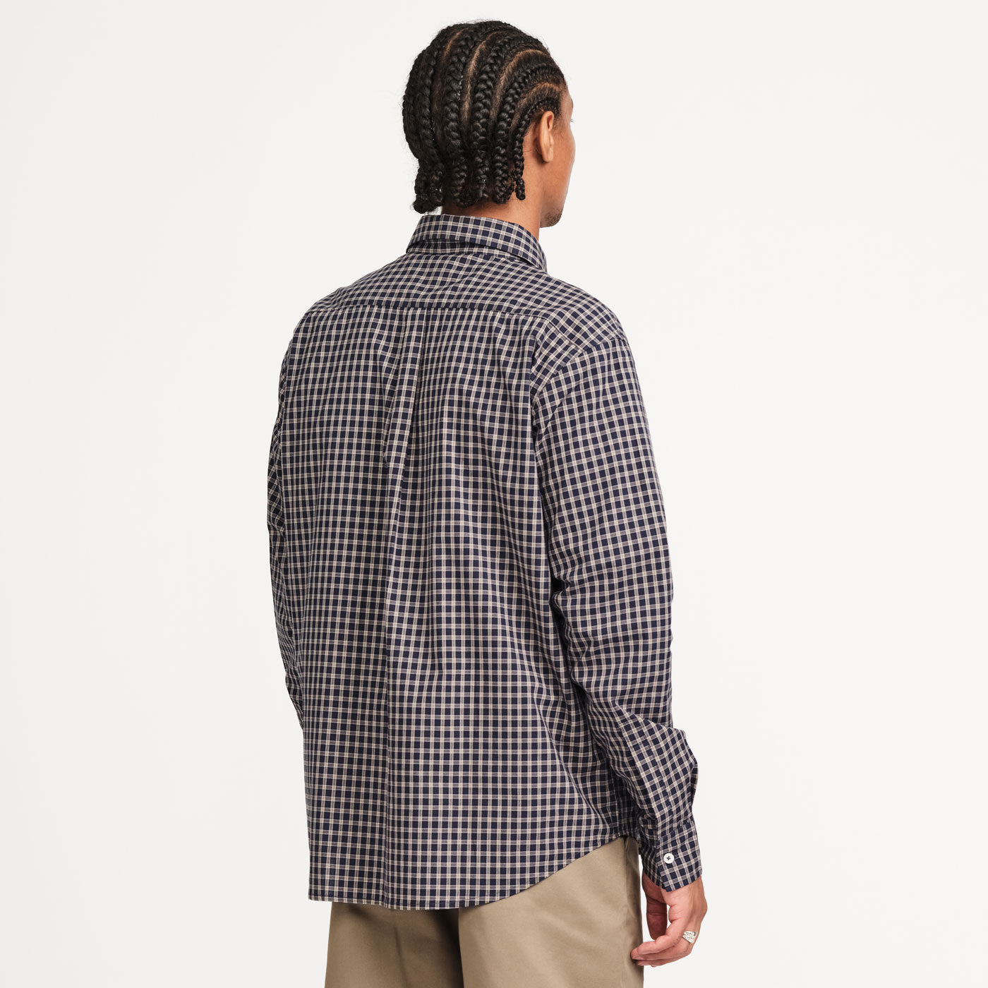OG LS Shirt (Navy/Grey Check)