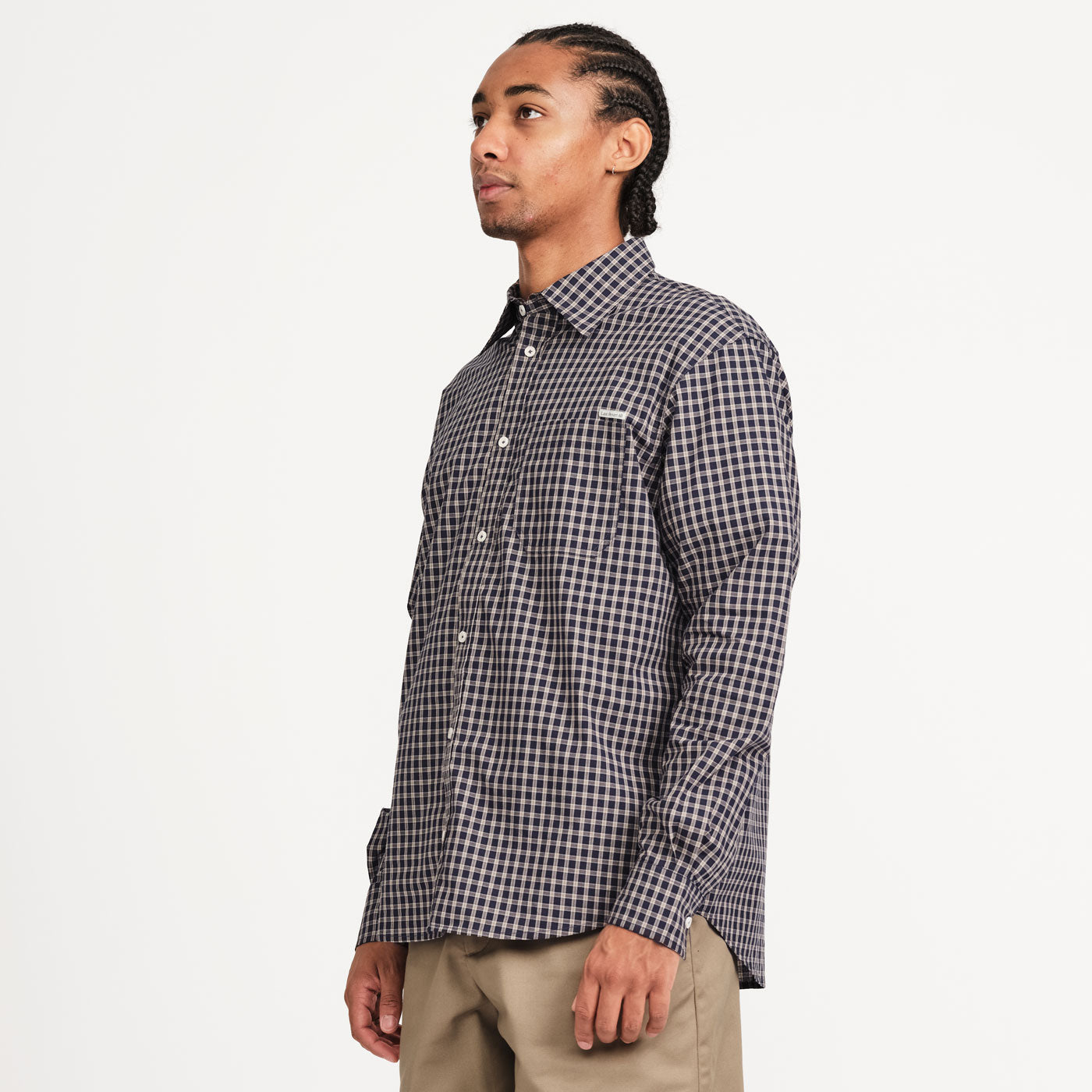 OG LS Shirt (Navy/Grey Check)