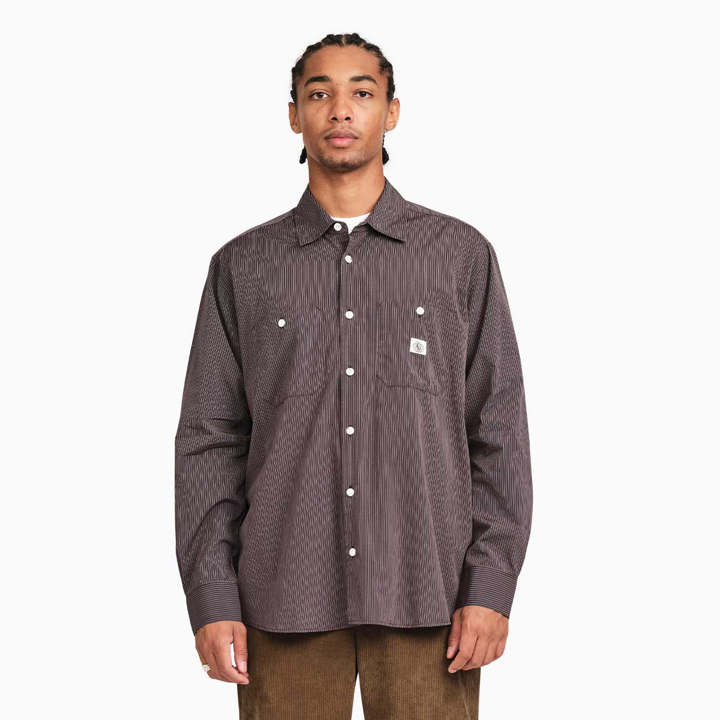 SM001 Poplin (Navy Stripe) – Last Resort AB