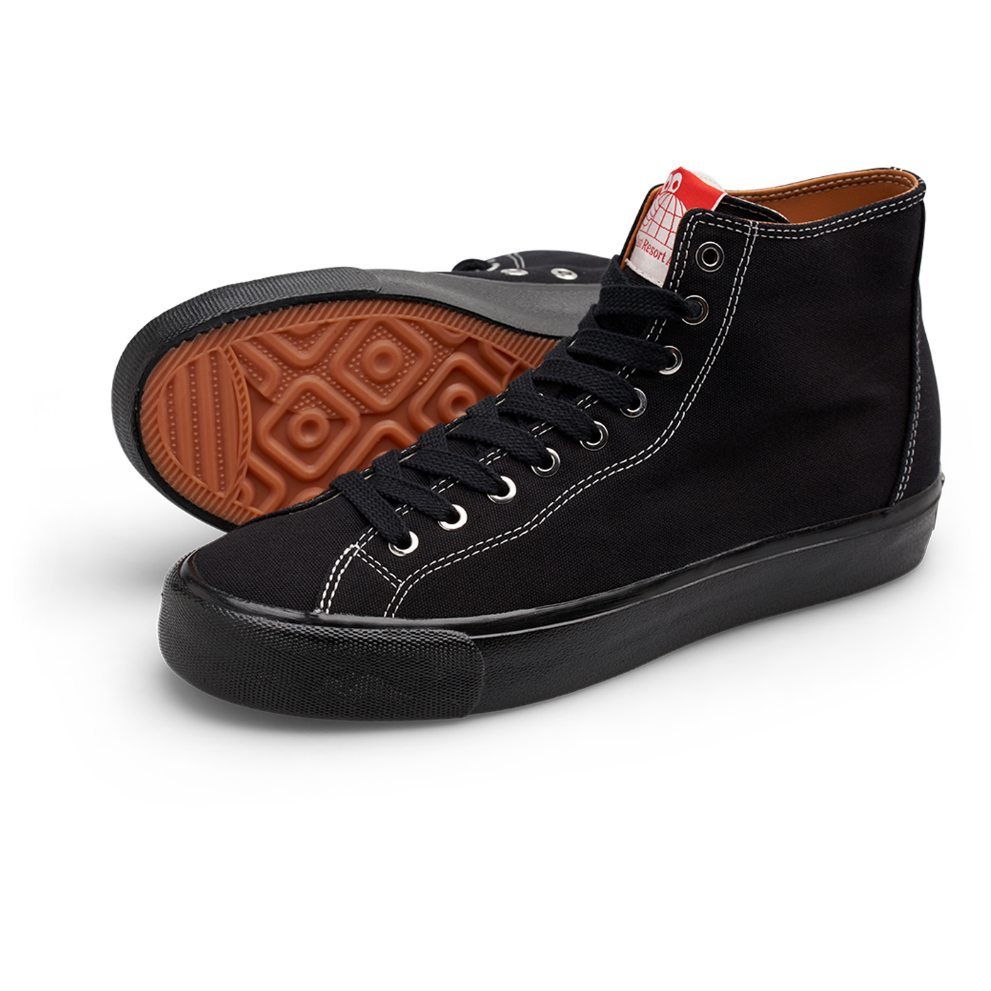 VM003 Canvas Hi (Black/Black/White)